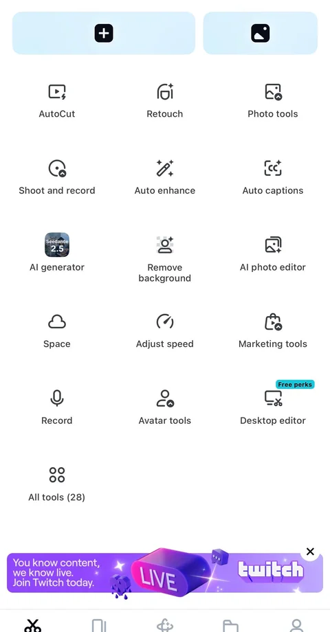 CapCut user-friendly interface